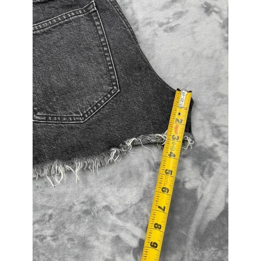 Abercrombie & Fitch Denim Shorts Size 26/2 Annie High Rise Distressed Cut Off